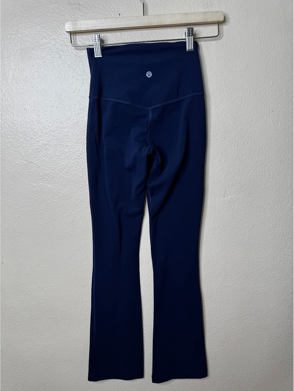 Lululemon Womens Size 2 Navy Blue High Rise Flare Yoga Pants Leggings